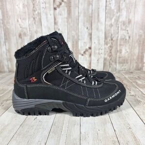 Garmont Gore Tex Black Fur Lined Winter Hiking Boots Women's Size 6.5‎